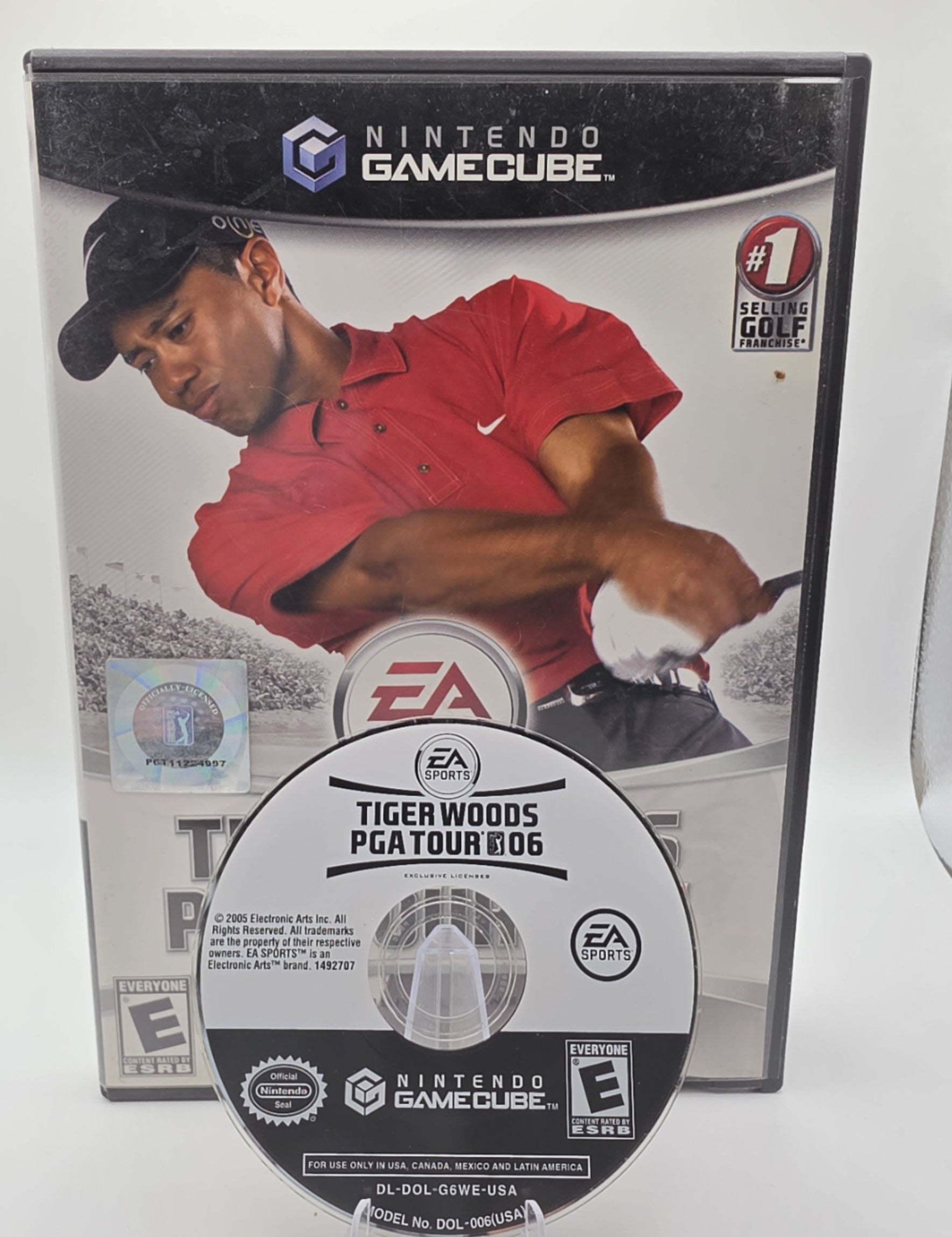 Tiger Woods PGA Tour 06 GameCube Disc and Case